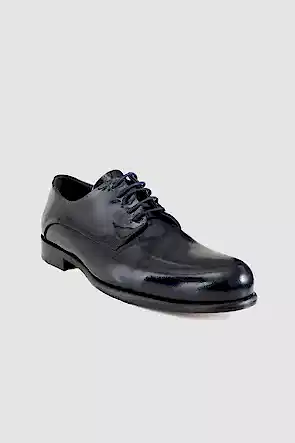 Tween Lacivert Deri Smokin Ayakkabi