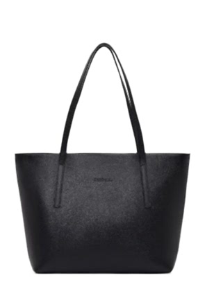 Kadın Siyah Deri Omuz Çantası