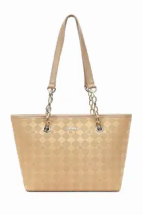 Kadın Bej Baskılı Omuz Çantası