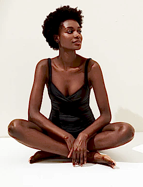 Büzgü Detaylı Destekli Mayo