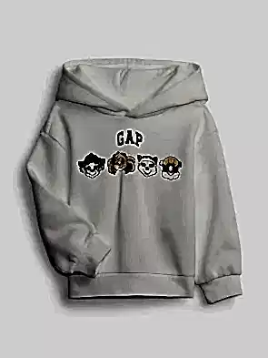 Beyaz Gap Logo Paw Patrol Grafikli Sweatshirt