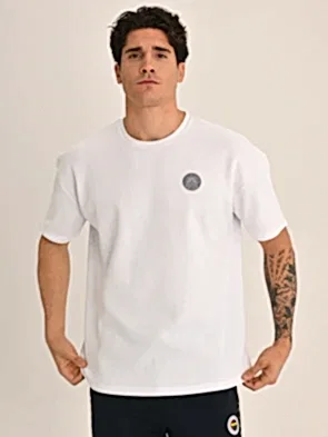 Fenerbahçe Beyaz Tribün Waffle Erkek Tshirt