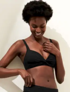 Düğüm Detaylı Destekli Bikini Üstü