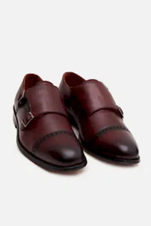 Damat Bordo Hakiki Deri Ayakkabi