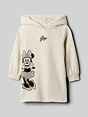 Bej Gap Logo Minnie Mouse Vintage Soft  Sweatshirt Elbise