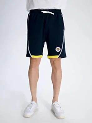 Fenerbahçe Lacivert Tribün Logolu Erkek Şort